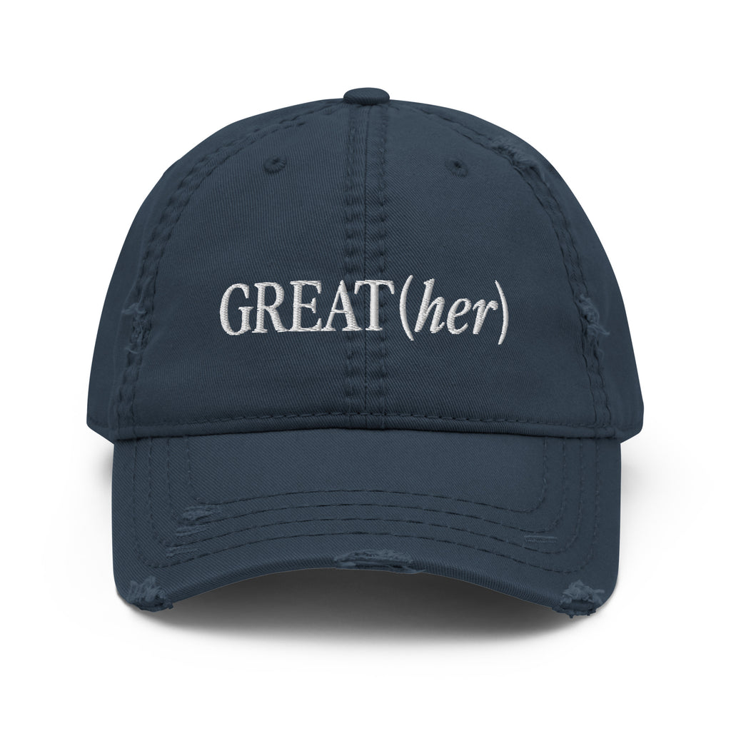 GREAT(her) Distressed Dad Hat